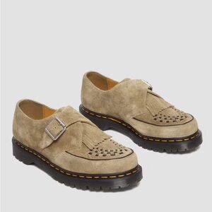 RAMSEY SUEDE KILTIE BUCKLE CREEPERS - Savannah Tan — Desert Oasis Suede